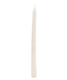 Candlelight Taper Candles Twisted Cream 4pcs - thumbnail 1