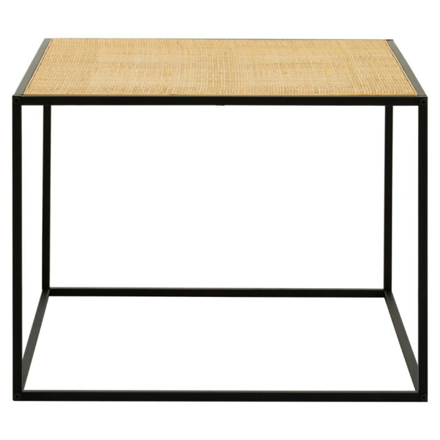 Interiors by Premier Coffee Table Depok Square Black/Rattan - image 1