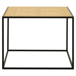 Interiors by Premier Coffee Table Depok Square Black/Rattan