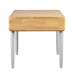 Dining Table Altona Rectangle Extendable Drop Leaf Grey/Oak 76x61-97cm - thumbnail 4