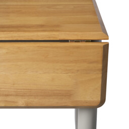 Dining Table Altona Rectangle Extendable Drop Leaf Grey/Oak 76x61-97cm - thumbnail 2