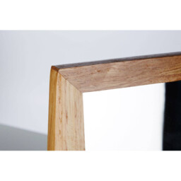 Essentials by Premier Beauty Mirror Wooden Frame Swivel Natural - thumbnail 3