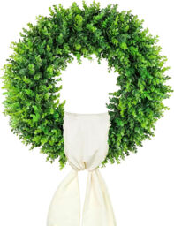 24 Inch Large Boxwood Wreaths-1pcs - thumbnail 1