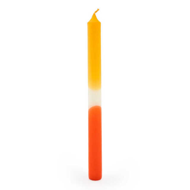 Candlelight Taper Candles Ombre Orange 6pcs - image 1