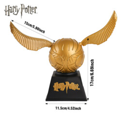 1pc Harry Potter Golden Snitch Piggy Bank Officially Licensed 3D PVC Waterproof Shatterproof Figurine Money Box Coin Bank Home Decor Collectible Movable Detachable Wings Desktop Display Savings Jar Gift - thumbnail 4