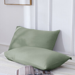 【Summer Cooling Textile】MEROPE, Bamboo Pillow case, 50x75cm, eucalyptus, 2pack - thumbnail 1