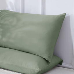 【Summer Cooling Textile】MEROPE, Bamboo Pillow case, 50x75cm, eucalyptus, 2pack - thumbnail 6