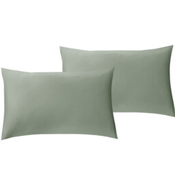 【Summer Cooling Textile】MEROPE, Bamboo Pillow case, 50x75cm, eucalyptus, 2pack - thumbnail 2
