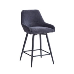 Bar Stools Oscar Graphite Grey 2pcs - thumbnail 5