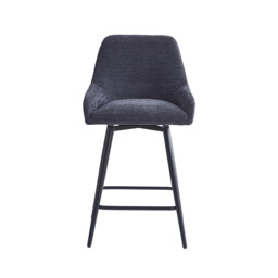 Bar Stools Oscar Graphite Grey 2pcs - thumbnail 6