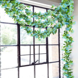 Yuejia2Pcs 6.56ft/2mArtificial Daisy Flowers Vine Silk Wildflower Garland Spring Fake Flower Vine Hanging Ivy Blue Daisy Flowers Green Leaves for Wall Party Wedding Arch Floral Decor Home Indoor Outdoor Ceremony(blue) - thumbnail 7