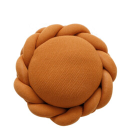 MEROPE, Acrylic Wreath Cushion, 40x40cm, orange, 1pack - thumbnail 3