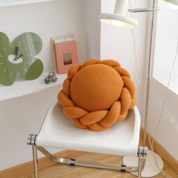 MEROPE, Acrylic Wreath Cushion, 40x40cm, orange, 1pack - thumbnail 2