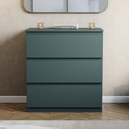 Vida Designs Drawer Chest Denver 3 Drawers Green - thumbnail 7