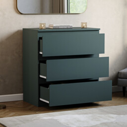 Vida Designs Drawer Chest Denver 3 Drawers Green - thumbnail 3