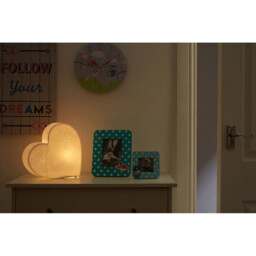 Premier Kids Night Light Ola Heart Ceramic White - thumbnail 3