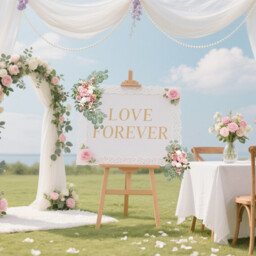 Wei's Moment Small Wedding Arch Flowers (Pack of 2), Artificial Dusty Rose Flowers for Wedding Welcome Signs Decorations and Arch Flower for Wedding Ceremony Reception (Dusty Rose & Blush) - thumbnail 3