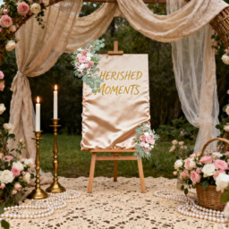 Wei's Moment Small Wedding Arch Flowers (Pack of 2), Artificial Dusty Rose Flowers for Wedding Welcome Signs Decorations and Arch Flower for Wedding Ceremony Reception (Dusty Rose & Blush) - thumbnail 2