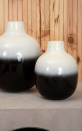 Fifty Five South Vase Rasmus Ombre Black/White Small - thumbnail 6