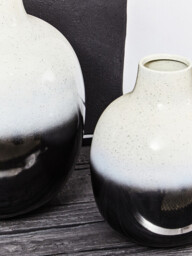 Fifty Five South Vase Rasmus Ombre Black/White Small - thumbnail 4