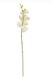 Candlelight Artificial Orchid Flower Stem White 86cm - thumbnail 3