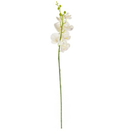Candlelight Artificial Orchid Flower Stem White 86cm - thumbnail 2