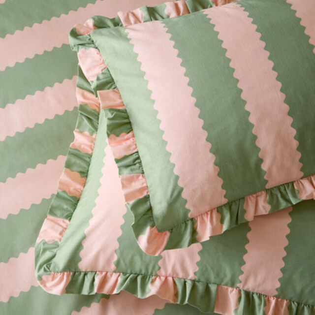 Wylder Pillowcase Pair Bridie Pink/Green - image 1