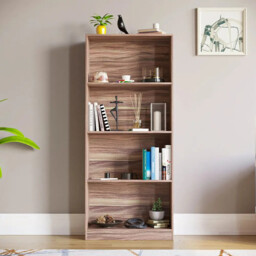 Vida Designs Bookcase Cambridge 4 Shelves Walnut Large - thumbnail 5
