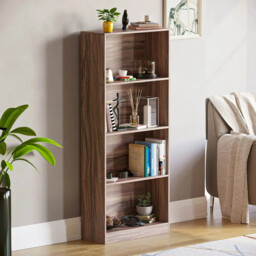 Vida Designs Bookcase Cambridge 4 Shelves Walnut Large