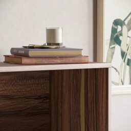 Vida Designs Bookcase Cambridge 4 Shelves Walnut Large - thumbnail 4