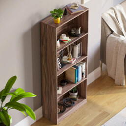 Vida Designs Bookcase Cambridge 4 Shelves Walnut Large - thumbnail 3
