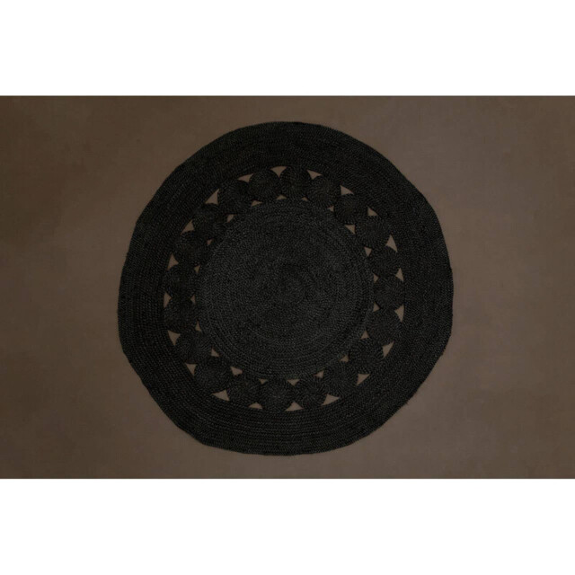 Bosie Rug Demir 100% Jute Round Black D:152cm - image 1