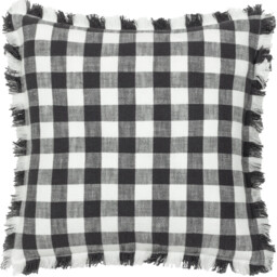 Yard Cushion Barton Check Square Black 45x45cm - thumbnail 4