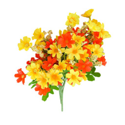 Wei's Moment 6 Bundles of Artificial Balcony  Plants and Indoors， Plastic Flowers Decoration， Faux Plastic， UV-Resistant Flowers for Graves and Garden The sunset is red, New Year Sale , Top gift picks - thumbnail 4