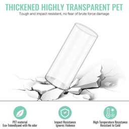 3pcs/25cm9.8in 20cm7.8in, 3-Piece Set Transparent Acrylic Flower Vase, Shatterproof Plastic Cylinder Vase for Flower Arrangements, Wedding Centrepieces, DIY - thumbnail 5