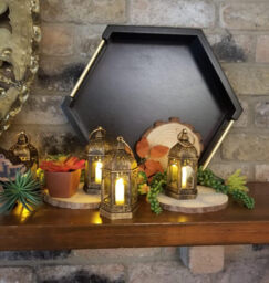 Small Lanterns with LED Candles Set of 10 - thumbnail 3