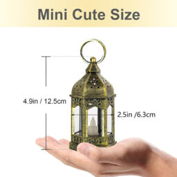 Small Lanterns with LED Candles Set of 10 - thumbnail 2