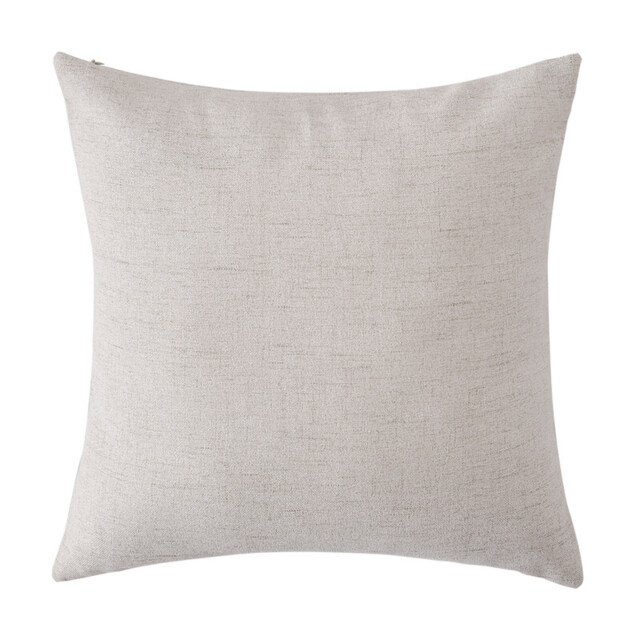 Deconovo faux linen cushion cover cream color 50*50cm 1pc - image 1