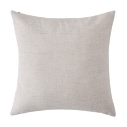 Deconovo faux linen cushion cover cream color 50*50cm 1pc - thumbnail 1