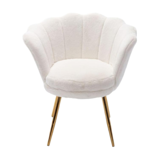 Ya-Home Accent Chair Upholstered Lounge Armchair with Golden Legs, Modern Petal Side Chair Corner Chair for Living Room/Bedroo - image 1