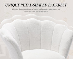 Ya-Home Accent Chair Upholstered Lounge Armchair with Golden Legs, Modern Petal Side Chair Corner Chair for Living Room/Bedroo - thumbnail 5
