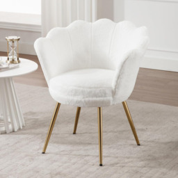Ya-Home Accent Chair Upholstered Lounge Armchair with Golden Legs, Modern Petal Side Chair Corner Chair for Living Room/Bedroo - thumbnail 7