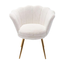 Ya-Home Accent Chair Upholstered Lounge Armchair with Golden Legs, Modern Petal Side Chair Corner Chair for Living Room/Bedroo - thumbnail 1