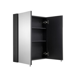 Croydex Dawley Bathroom Mirror Cabinet (67x60x10cm) - Black - thumbnail 5