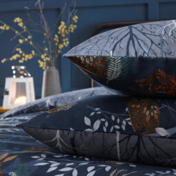 Furn Duvet Cover Set Forest Fauna Navy Single - thumbnail 2