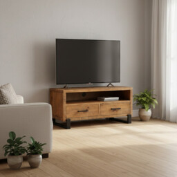 TV Unit Pembroke Pine Natural/Black L:100cm - thumbnail 6