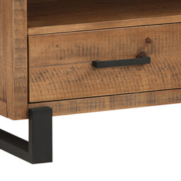 TV Unit Pembroke Pine Natural/Black L:100cm - thumbnail 2