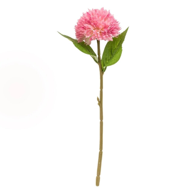 Candlelight Artificial Chrysanthemum Flower Stem Pink 42cm - image 1