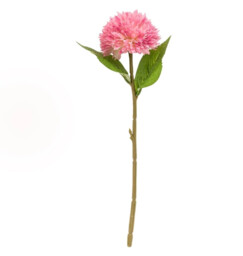 Candlelight Artificial Chrysanthemum Flower Stem Pink 42cm - thumbnail 1