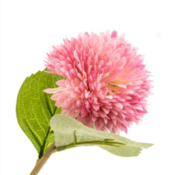 Candlelight Artificial Chrysanthemum Flower Stem Pink 42cm - thumbnail 2